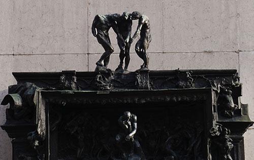 Partie supérieure de la Porte de l'Enfer